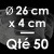 50 Moules à Entremets thermoformés | ROND - Ø 26 cm x Prof. 4 cm