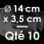 10 Moules à Entremets thermoformés | ROND - Ø 14 cm x Prof. 3,5 cm