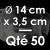 50 Moules à Entremets thermoformés | ROND - Ø 14 cm x Prof. 3,5 cm