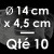 10 Moules à Entremets thermoformés | ROND - Ø 14 cm x Prof. 4,5 cm