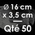 50 Moules à Entremets thermoformés | ROND - Ø 16 cm x Prof. 3,5 cm