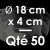 50 Moules à Entremets thermoformés | ROND - Ø 18 cm x Prof. 4 cm