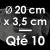 10 Moules à Entremets thermoformés | ROND - Ø 20 cm x Prof. 3,5 cm