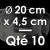 10 Moules à Entremets thermoformés | ROND - Ø 20 cm x Prof. 4,5 cm
