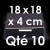 10 Moules à Entremets thermoformés | CARRE - 18 cm x Prof. 4 cm