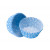 1 200 Caissettes Cupcakes | Taille Standard - Bleu Azur à Pois 