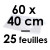 25 Feuilles Acétate (Rhodoïd) | 60 x 40 cm - PVC 150 microns