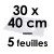 5 Feuilles Acétate (Rhodoïd) | 30 x 40 cm - PVC 150 microns