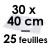 25 Feuilles Acétate (Rhodoïd) | 30 x 40 cm - PVC 150 microns