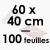 100 Feuilles Guitare - Polyéthylène 100 microns | 60 x 40 cm