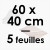 5 Feuilles Guitare - Polyéthylène 100 microns | 60 x 40 cm