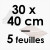 5 Feuilles Guitare - Polyéthylène 100 microns | 30 x 40 cm