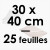 25 Feuilles Guitare - Polyéthylène 100 microns | 30 x 40 cm