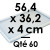 60 CADRES Ganaches, Mousses et Inserts | Dim. Int. 56,4 x 36,2 cm - Haut. 4 cm 60 CADRES Ganaches, Mousses et Inserts | Dim. Int. 56,4 x 36,2 cm - Haut. 4 cm