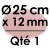 1 Carton à Entremets | Rose Pâle - Rond 12 mm / 25 cm Ø