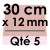 5 Cartons à Entremets | Rose Pâle - Carré 12 mm / 30 cm Côté
