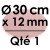 1 Carton à Entremets | Rose Pâle - Rond 12 mm / 30 cm Ø