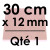 1 Carton à Entremets | Rose Pâle - Carré 12 mm / 30 cm Côté