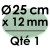 1 Carton à Entremets | Vert Pâle - Rond 12 mm / 25 cm Ø