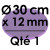 1 Carton à Entremets | Violet - Rond 12 mm / 30 cm Ø