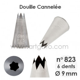 Douilles Cannelées (Étoiles) - n°823 / Ø 9 mm