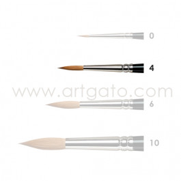 Pinceau Poils de Martre | Rond n°4