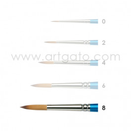 Pinceau Poils synthétiques | Rond n°8