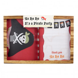 Fête Pirate Meri Meri® | 12 Cartes d'Invitation et 12 Cartes de Remerciements