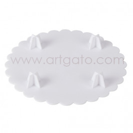 2 Assiettes RONDES Blanches Ø 15 cm 