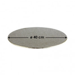 Cartons à Entremets - Argent - Ronds 3 mm - 40 cm