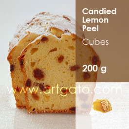 Candied Lemon Peel Cubes