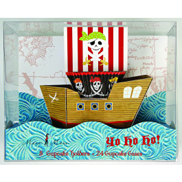 8 Présentoirs Cupcakes Individuels Bateau Pirate Meri Meri® 