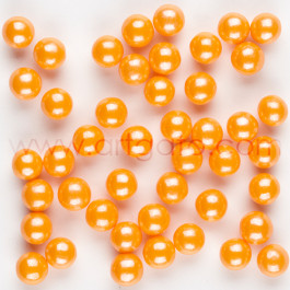 Perles de Sucre Nacrées Orange