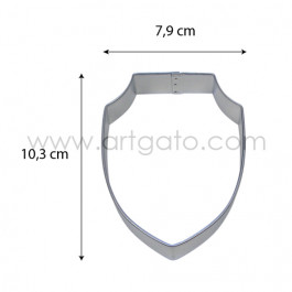Découpoir Bouclier - Dimensions