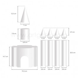 Château en Polystyrène - Mesures