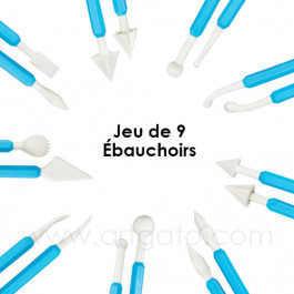 Jeu de 9 Ébauchoirs Ateco