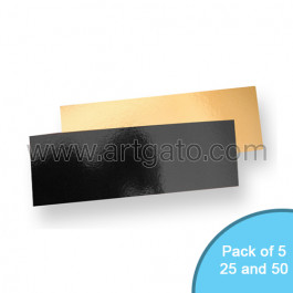 Gold Black Mirror Cake Cards