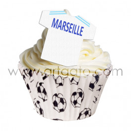 Maillot OM / Olympique de Marseille - Réalisation Cupcake