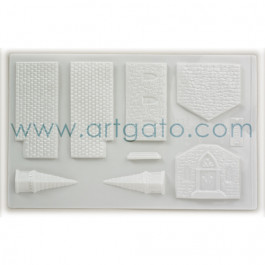 Moule Sucre Cuit, Eglise 3D