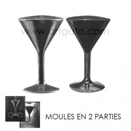 Moule à Chocolat, Verre à Cocktail (2 moules)