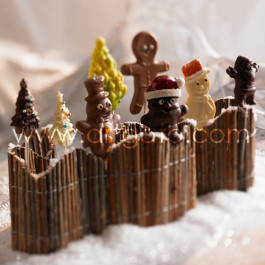 Moule Sucettes Chocolat, Pères Noël