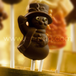 Moule Sucettes Chocolat, Petit Bonhomme de Neige