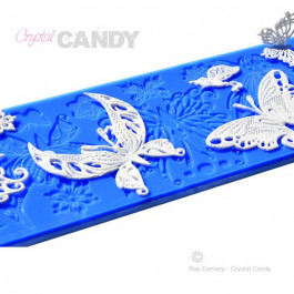 Tapis en Silicone Dentelles Crystal Candy®, Papillons