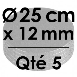 5 Carton à entremets noir ø 25 cm