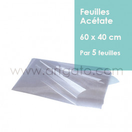 Feuilles "Rhodoïd", 60 x 40 cm, par 25