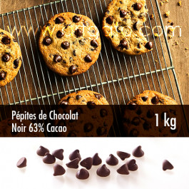 Pépites de Chocolat Noir 63% de Cacao 1 kg