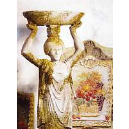 Cariatide avec Vasque