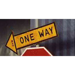 2 Plaques One Way Droite et Gauche