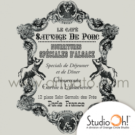 Motif Publicité 1900, Brasserie