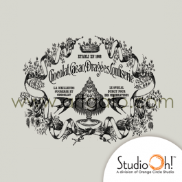 Motif Publicité 1900, Confiserie